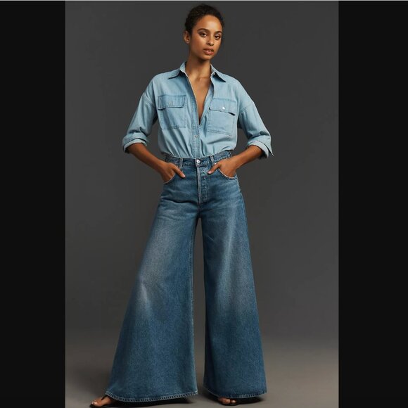 Citizens of Humanity Amari High-Rise Ultra Wide-Leg Jeans - Picture 2 of 5